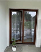 Okno drewniane Urzędowski dwuskrzydłowe tarasowe dwuszybowe 1780x2300