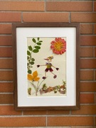 Obraz z  Suszonych  Kwiatów Rękodzieło w Ramce Prezent - Pinokio