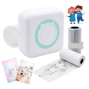 Drukarka Termiczna Mini Kotek + 6 Rolek + 2 E-BOOKI Gratis | SUPER PREZENT