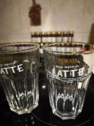 Zestaw 2 szklanek do kawy latte