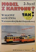 Model z kartonu. Wagony serii EN94 WKD