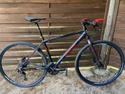 Doinwestowany fit-bike gravel  flat-bar trekking 19 cali
