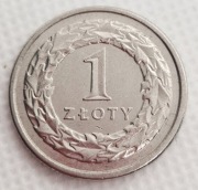 Moneta 1 zł z 2008 roku obiegowa 1zl złoty 2008r rok obiegowe RZADKA złotów