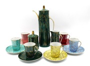 SERWIS KAWA - HERBATA  KROKUS  ĆMIELÓW LATA-60/70 XX-w