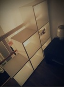 Regał 6 półkowy 105x105 cm biały