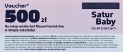 Bon voucher SaturBaby - rabat 500 zł na wózek Muuvo Five lub One