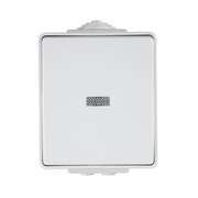 Efapel łącznik 1-biegunowy z podświetleniem n/t IP65 szary 48012 KCZ