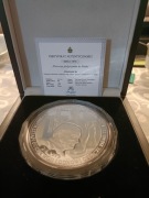 Srebrny medal Pierwsza pielgrzymka do Polski-2009 r.1 kg srebra próba 999