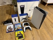 Konsola Playstation 5 FAT PS5 Bluray 825 GB + pad + ładowarka