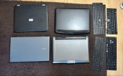 4 x uszkodzony laptop plus klawiatury