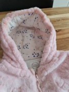 Ocieplany pajac z kapturem Cool Club, różowy r.80