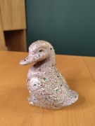 Figurka kaczka ceramiczna kolorowa ozdoba