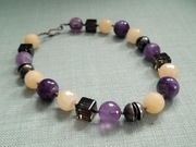 Naszyjnik Rękodzieło Srebro z kamieniami 