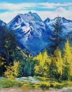 Obraz olejny płótno SZABRA krajobraz 