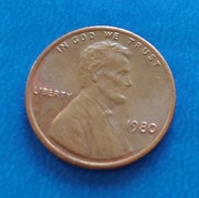 Moneta obiegowa USA 1 cent 1980r
