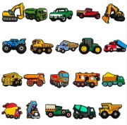 Przypinki charms piny do butów typu crocs pojazdy budowlane koparka auta 20
