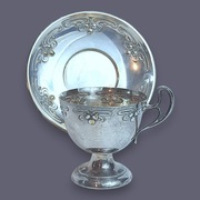 Filiżanka WMF Jugendstil Art Nouveau 1900-18 Struś