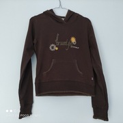 Brązowa bluza w kwiaty rozm. S 