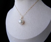 Perła South Sea 11mm morska 18karatowe złoto damski naszyjnik Australia