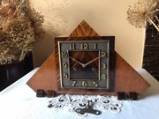 Zegar HAU 1930 amsterdamskie art deco werk W63 okazały loft