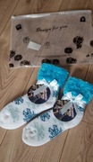 Skarpetki zimowe damskie futrzane śnieżynki 36-41 2pack