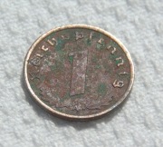Niemcy III Rzesza 1 fenig reichspfennig 1938 A Berlin Prusy KM# 89 Brąz