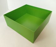 Pudełko dekoracyjne zielone ozdobne zielony box tacka 23,3 x 23,3 x 9,2 cm