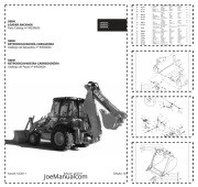 CASE 580N Backhoe Parts Catalog Katalog części, schematu budowy