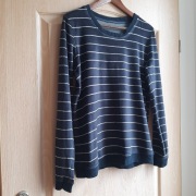 Tchibo - bluzka welurowa w kolorze granatowym, rozm. M