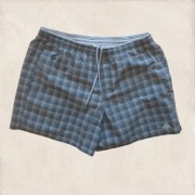 Adidas szare spodenki sportowe plażowe w kratę L