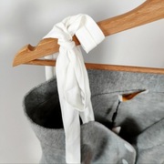 Sweterek 40 L hiszpanka sweter nowy szary kokardki kardigan