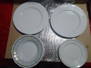 Chmielów, Karolina.PRL.2x talerze płaskie duże.1x głęb.1x mały płaski.