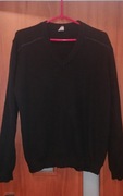 Sweter Sweterek unisex czarny dekold V r. L/XL