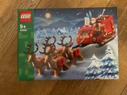 LEGO Sanie Świętego Mikołaja Gwiazdka Renifery 40499 prezent gwiazdor