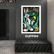 BUGS BUNNY Dom Perignon plakat dekoracja ścienna 