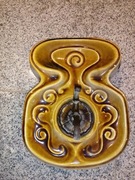 Ceramika PRL gong ozdobny