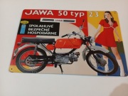 Tablica metalowa do powieszenia Jawa 50 typ 23 motorcycle 30x20 cm