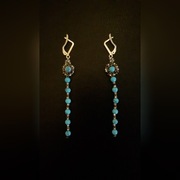 TURKUS,piękny komplet  ręcznej roboty