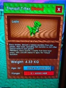 Tranquil T-Rex Grow a Garden Roblox