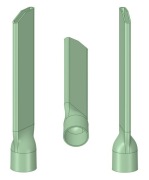 Wąska i długa końcówka  do odkurzacza 250x10mm - pasuję na rurę 34mm