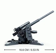 Działo przeciwlotnicze i przeciwpancerne 8,8mm. Figurki. Jak Cobi