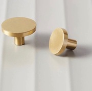 Mosiężne uchwyty uchwyt matowy mosiądz 100% gałka złoty 20 mm