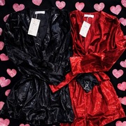 Dziś wysyłka! Zestaw 2 kombinezonów Reserved r.38  M czerwony i czarny nowe