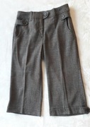 Spodnie--3/4 --angielska kratka-brązowe--36----H&M