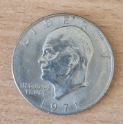 1 dolar USA, moneta z roku 1971