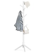 Wolnostojący Drewniany Wieszak Na Płaszcze Kurtki 8 Haczyków Elegancki