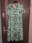 Pieces sukienka modny wzór kwiaty floral hit blog roz.36 