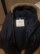 Kurtka zimowa dla dziewczynki roz.116 w kolorze granatu w serduszka