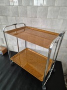 Stolik barek lata 70 składany koła