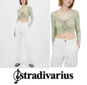 Bluzka damska Stradivarius z wiązaniem r. S top